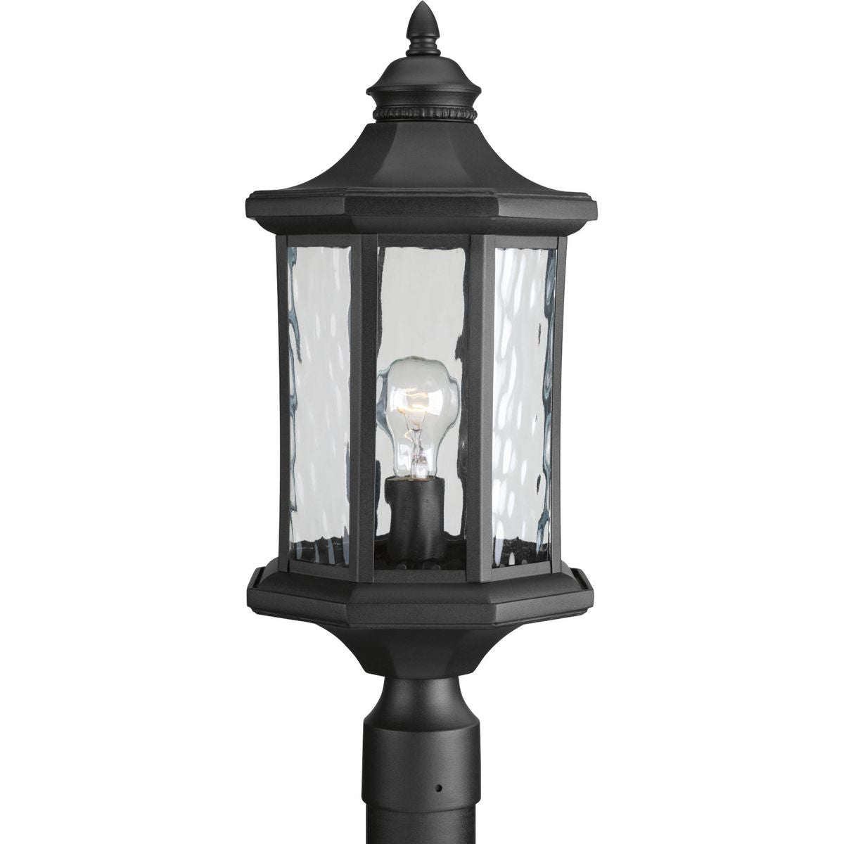 PROGRESS LIGHTING P6429-31 Textured Black Edition Collection One-Light Post Lantern