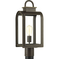 PROGRESS LIGHTING P6431-108 Oil Rubbed Bronze Refuge Collection One-Light Post Lantern
