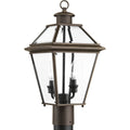 PROGRESS LIGHTING P6437-20 Antique Bronze Burlington Collection Two-Light Post Lantern
