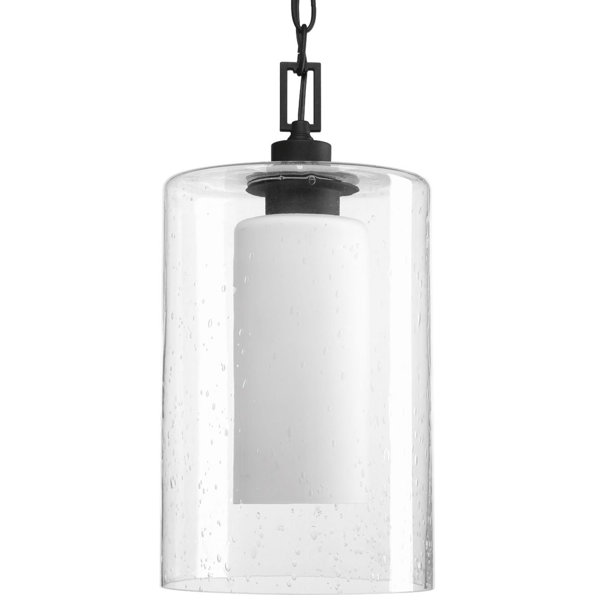 PROGRESS LIGHTING P6520-31 Textured Black Compel Collection One-Light Hanging Lantern