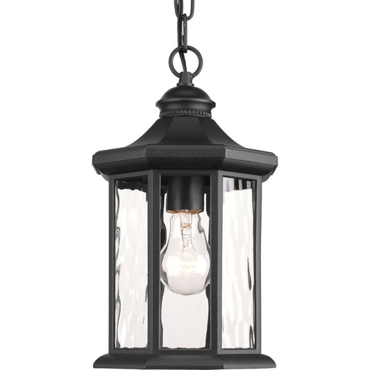 PROGRESS LIGHTING P6529-31 Textured Black Edition Collection One-Light Hanging Lantern