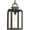 PROGRESS LIGHTING P6531-108 Oil Rubbed Bronze Refuge Collection One-Light Hanging Lantern