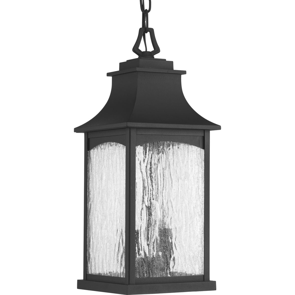 PROGRESS LIGHTING P6532-31 Textured Black Maison Collection Two-Light Hanging Lantern