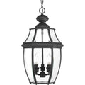 PROGRESS LIGHTING P6533-31 Textured Black New Haven Collection Three-Light Hanging Lantern