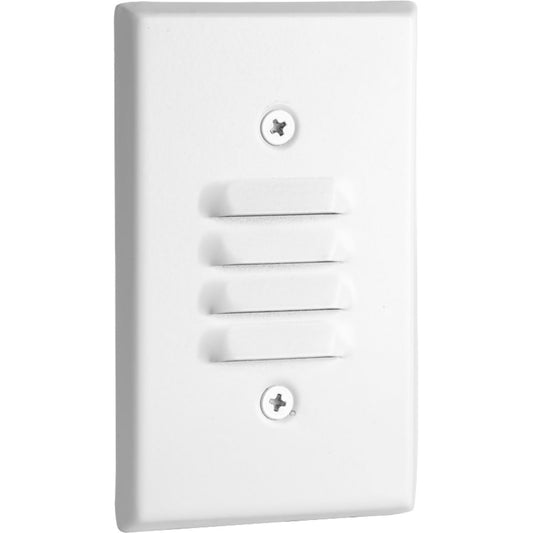 PROGRESS LIGHTING P660003-028-30K Satin White LED Indoor Louvered Step Light