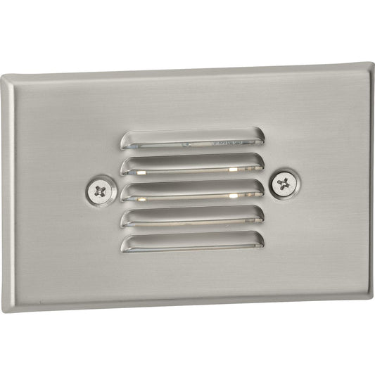 PROGRESS LIGHTING P660004-009-30 Brushed Nickel LED Indoor/Outdoor Brushed Nickel Integrated LED Wall or Step Light
