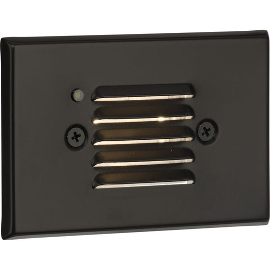PROGRESS LIGHTING P660006-020-30 Antique Bronze LED Indoor/Outdoor Antique Bronze Integrated LED Wall or Step Light with Photocell