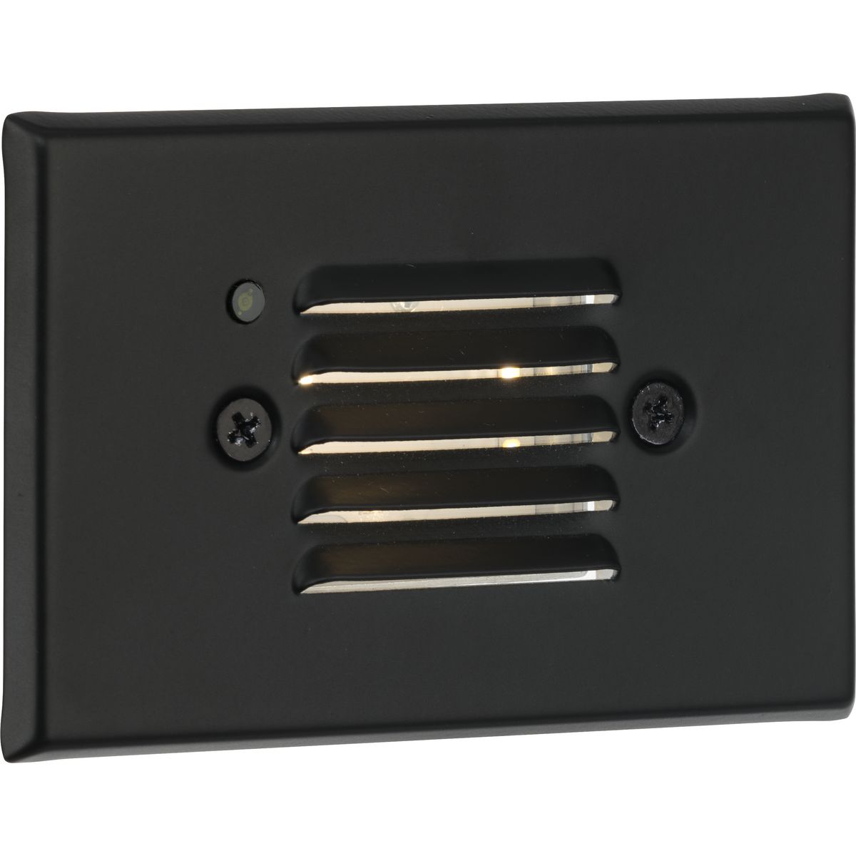 PROGRESS LIGHTING P660006-031-30 Black LED Indoor/Outdoor Black Integrated LED Wall or Step Light with Photocell