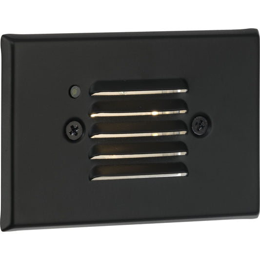 PROGRESS LIGHTING P660006-031-30 Black LED Indoor/Outdoor Black Integrated LED Wall or Step Light with Photocell