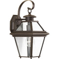 PROGRESS LIGHTING P6615-20 Antique Bronze Burlington Collection One-Light Small Wall Lantern