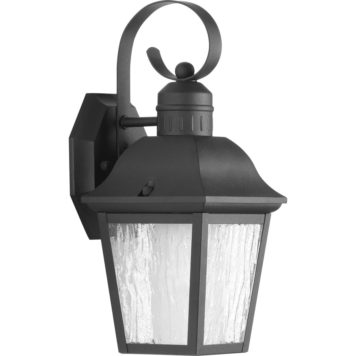 PROGRESS LIGHTING P6619-31CD Textured Black Andover Collection Black One-Light Small Wall Lantern