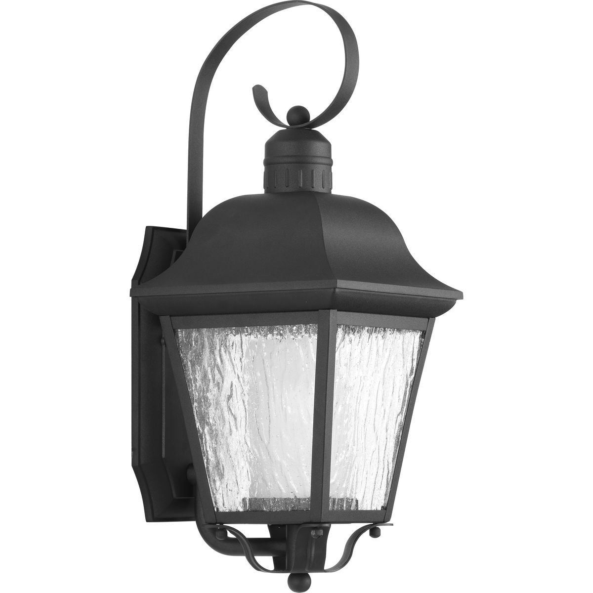 PROGRESS LIGHTING P6620-31MD Textured Black Andover Collection Black One-Light Medium Wall Lantern