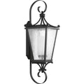 PROGRESS LIGHTING P6629-31MD Textured Black Cadence Collection Black One-Light Extra-Large Wall Lantern