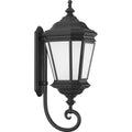 PROGRESS LIGHTING P6633-31MD Textured Black Crawford Collection Black One-Light Extra-Large Wall Lantern