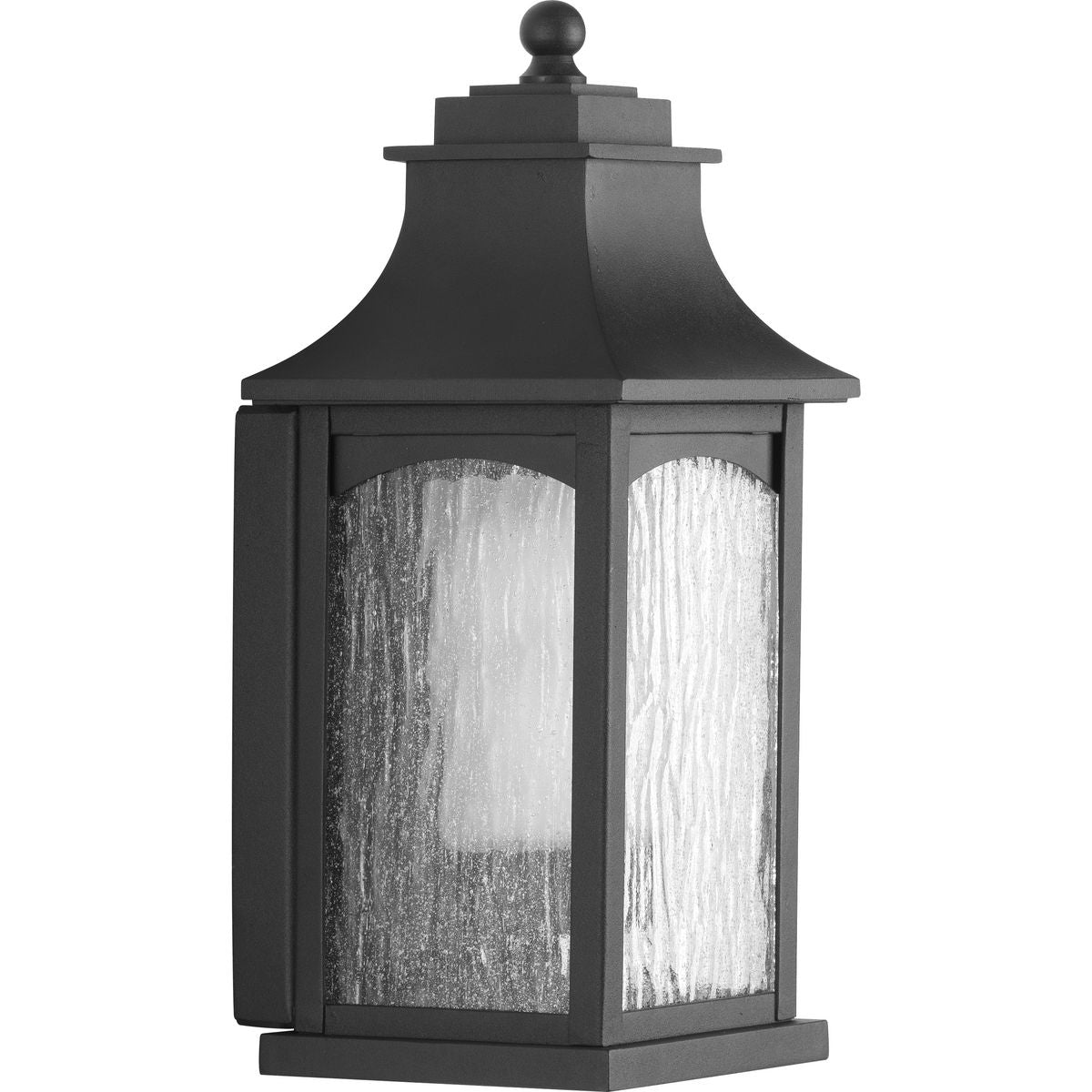 PROGRESS LIGHTING P6634-31CD Textured Black Maison Collection Black One-Light Small Wall Lantern