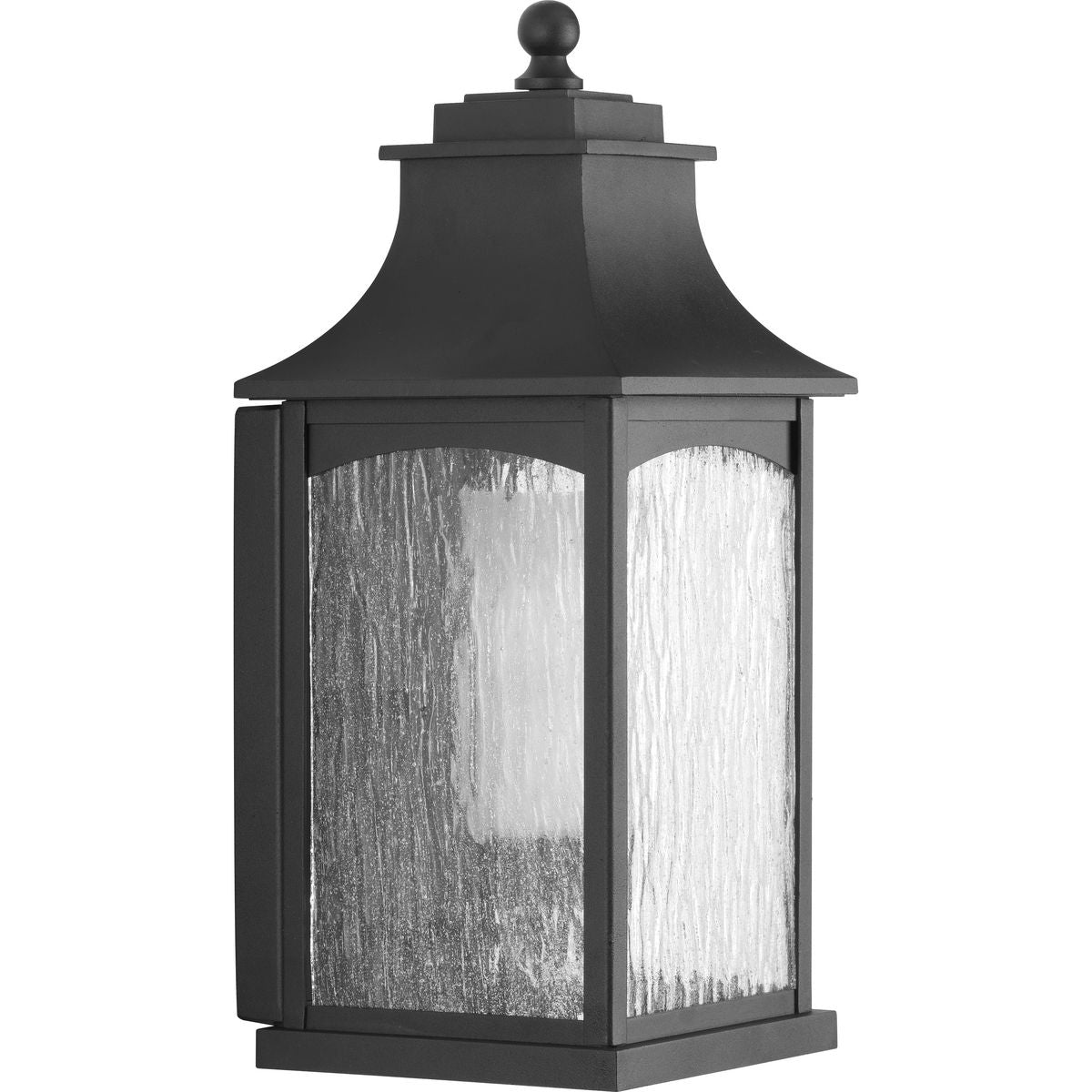 PROGRESS LIGHTING P6635-31CD Textured Black Maison Collection Black One-Light Medium Wall Lantern