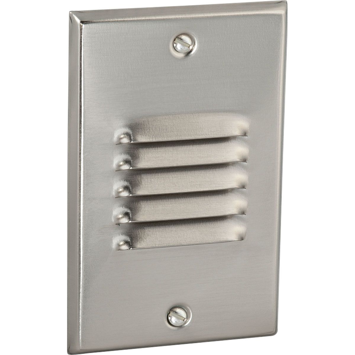 PROGRESS LIGHTING P6828-0930K Brushed Nickel LED Step/Wall Light Louvered