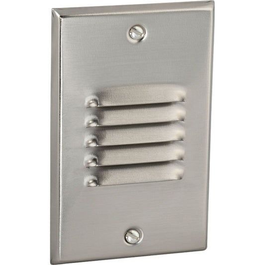 PROGRESS LIGHTING P6828-0930K Brushed Nickel LED Step/Wall Light Louvered