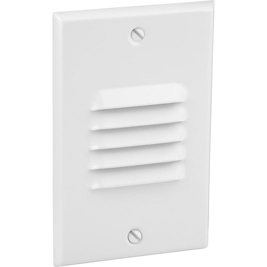 PROGRESS LIGHTING P6828-3030K White LED Step/Wall Light Louvered