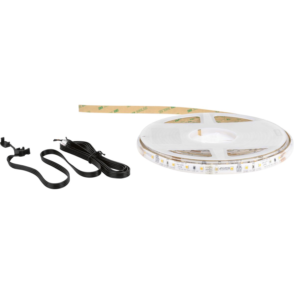PROGRESS LIGHTING P700010-000-30 Unfinished Hide-a-Lite LED Tape 20' LED Silicone Tape Reel 3000K, field cuttable every 4"