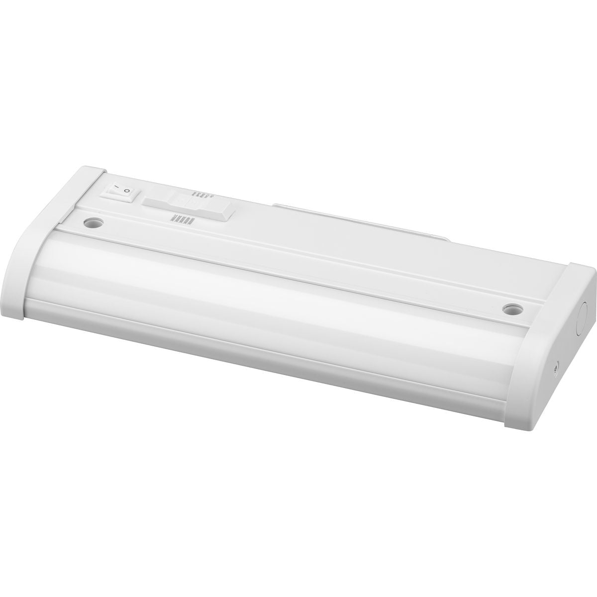 PROGRESS LIGHTING P700024-028-CS Satin White Hide-A-Lite Collection 9" LED 5-CCT Linear Undercabinet Light