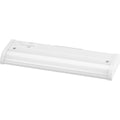 PROGRESS LIGHTING P700025-028-CS Satin White Hide-A-Lite Collection 12" LED 5-CCT Linear Undercabinet Light
