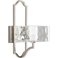 PROGRESS LIGHTING P7046-104WB Polished Nickel Caress Collection One-Light Wall Sconce