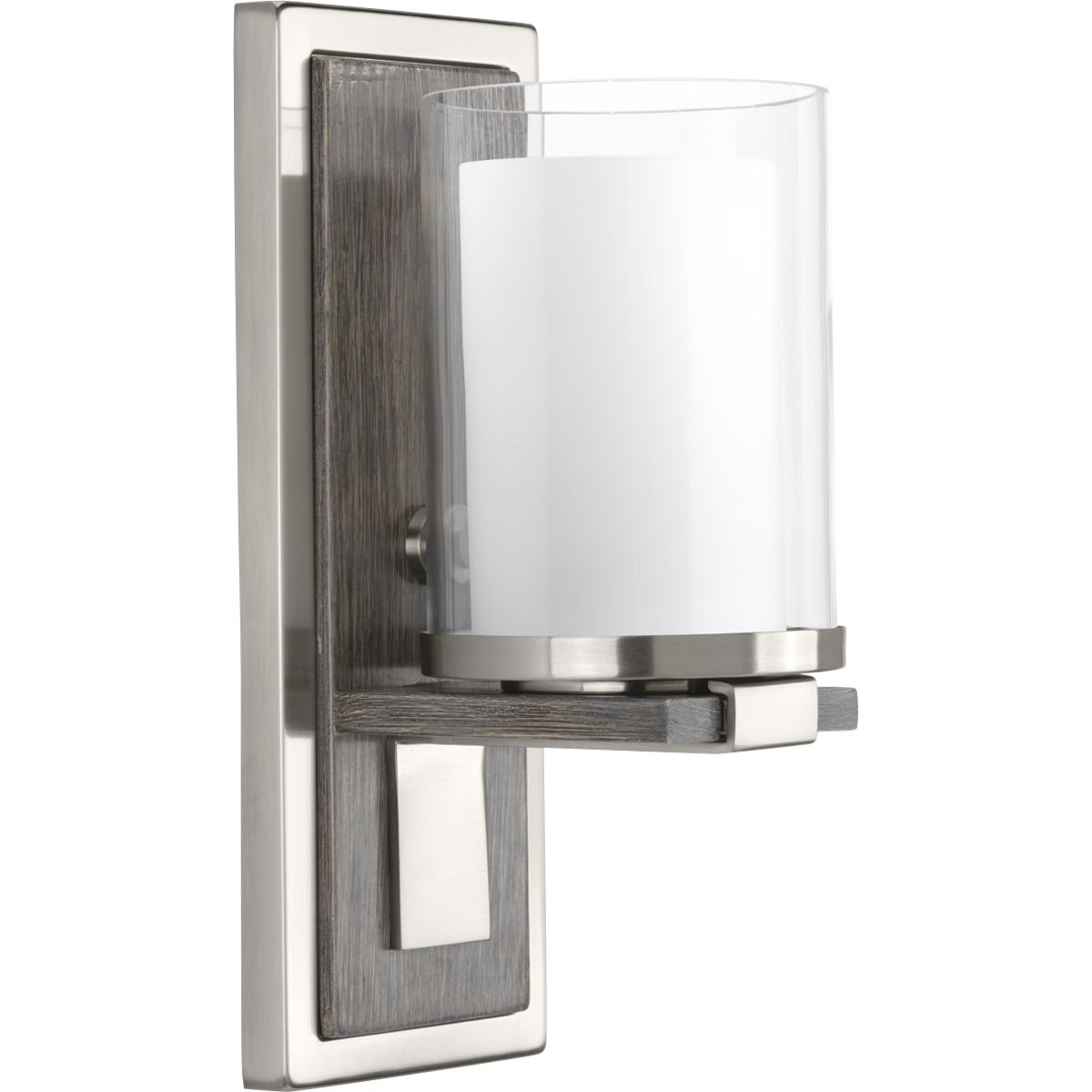 PROGRESS LIGHTING P710015-009 Brushed Nickel Mast Collection One-Light Wall Sconce