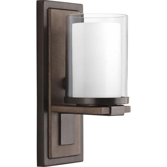 PROGRESS LIGHTING P710015-020 Antique Bronze Mast Collection One-Light Wall Sconce