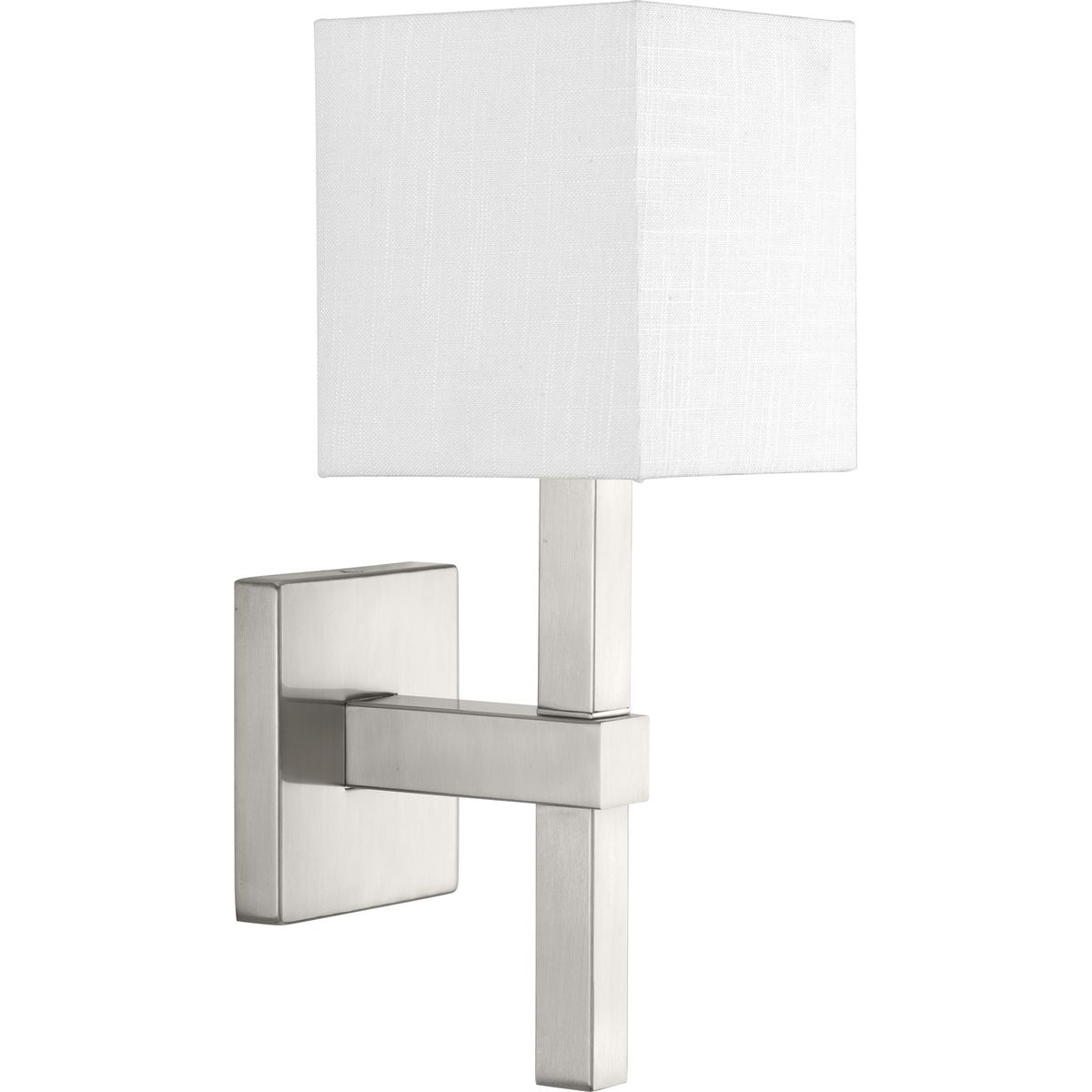 PROGRESS LIGHTING P710016-009 Brushed Nickel Metro Collection One-Light Wall Sconce