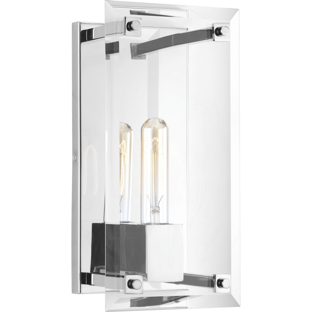 PROGRESS LIGHTING P710017-015 Polished Chrome Hobbs Collection One-Light Wall Sconce