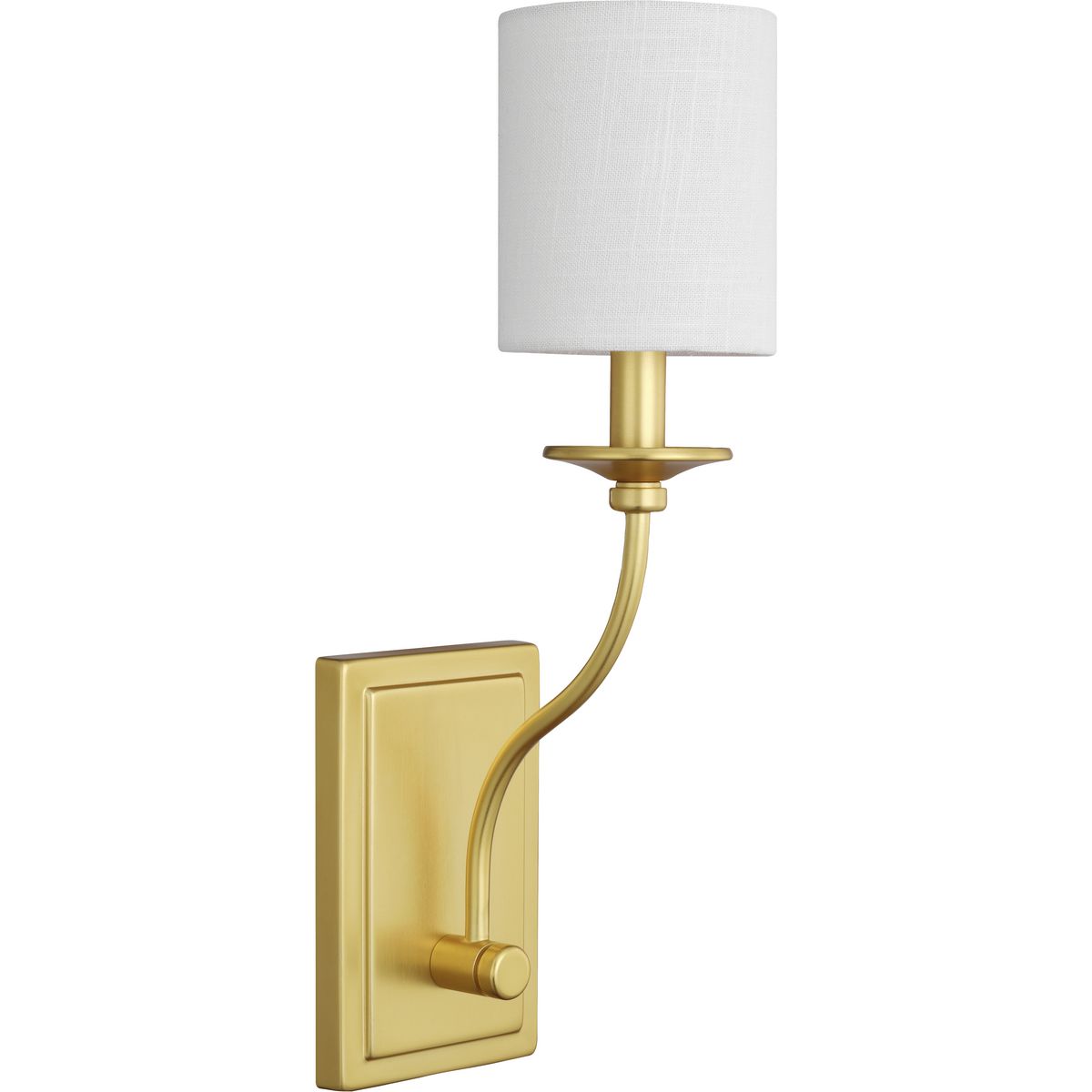 PROGRESS LIGHTING P710018-012 Satin Brass Bonita Collection Satin Brass One-Light Wall Sconce