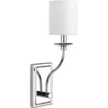 PROGRESS LIGHTING P710018-015 Polished Chrome Bonita Collection Polished Chrome One-Light Wall Sconce