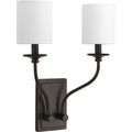PROGRESS LIGHTING P710019-020 Antique Bronze Bonita Collection Antique Bronze Two-Light Wall Sconce