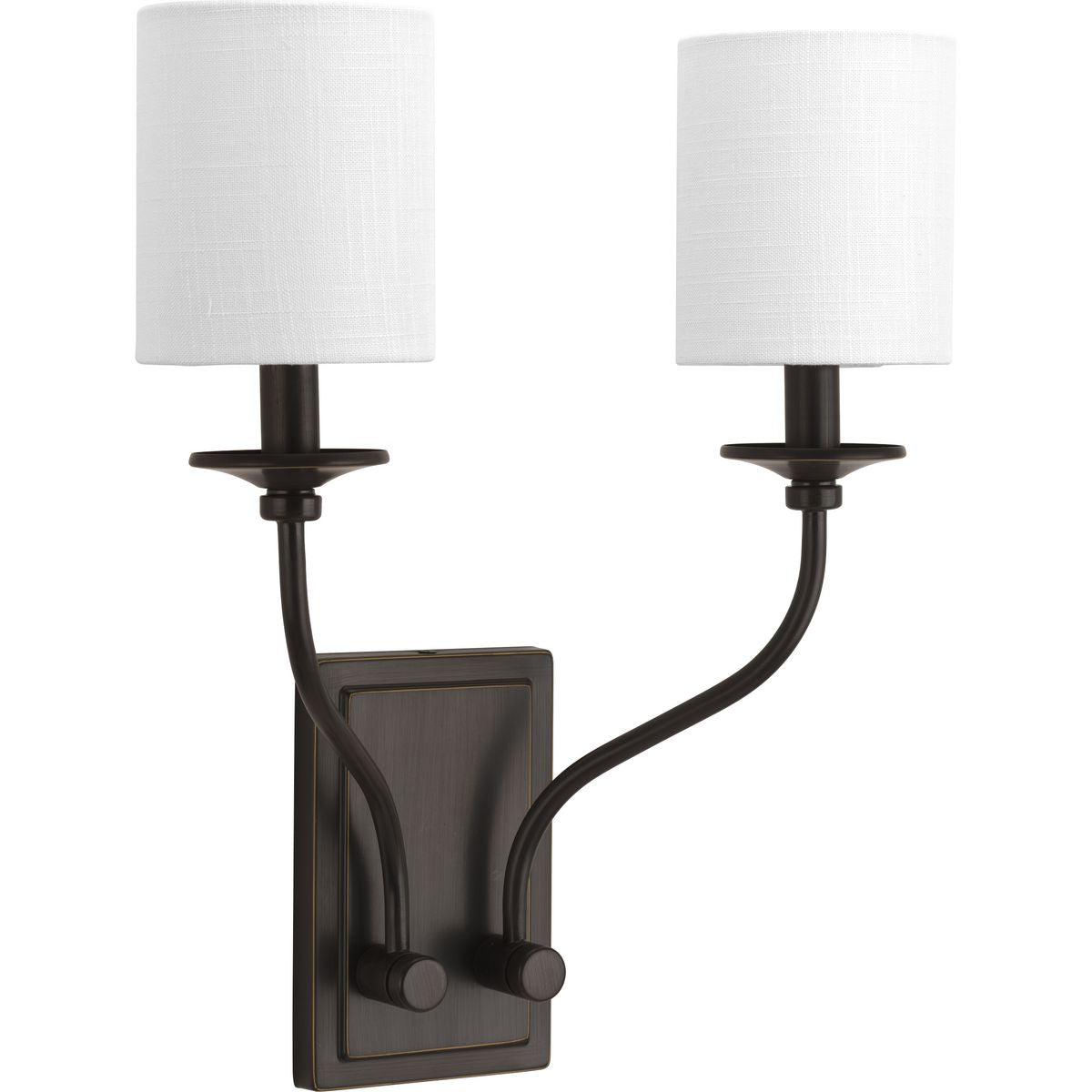 PROGRESS LIGHTING P710019-020 Antique Bronze Bonita Collection Antique Bronze Two-Light Wall Sconce