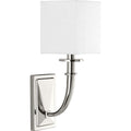 PROGRESS LIGHTING P710025-104 Polished Nickel Avana Collection One-Light Wall Sconce