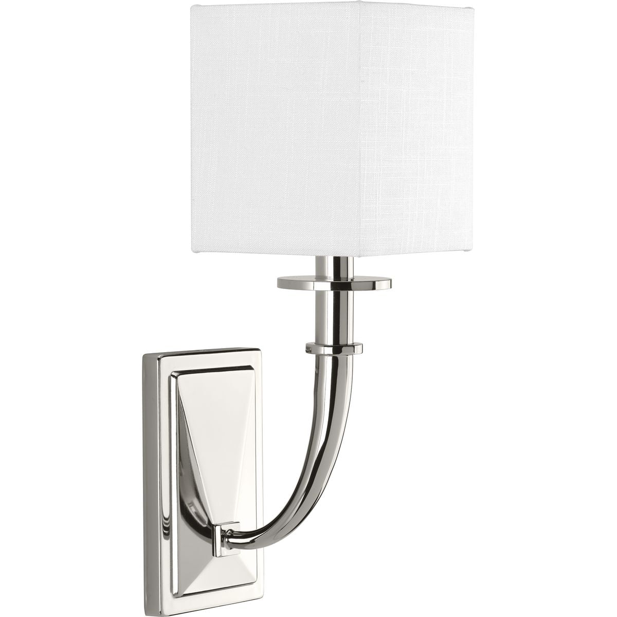 PROGRESS LIGHTING P710025-104 Polished Nickel Avana Collection One-Light Wall Sconce