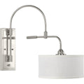 PROGRESS LIGHTING P710045-009 Brushed Nickel Kempsey Collection One-Light Swing Arm Wall Bracket