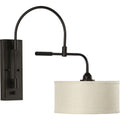 PROGRESS LIGHTING P710045-020 Antique Bronze Kempsey Collection One-Light Swing Arm Wall Bracket