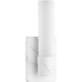 PROGRESS LIGHTING P710047-150-30 Faux White Marble Blanco LED Collection Faux White Marble One-Light LED Wall Bracket