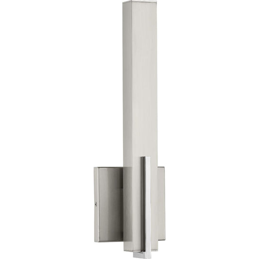 PROGRESS LIGHTING P710051-009-30 Brushed Nickel Planck LED Collection One-Light LED Wall Sconce, Brushed Nickel Finish