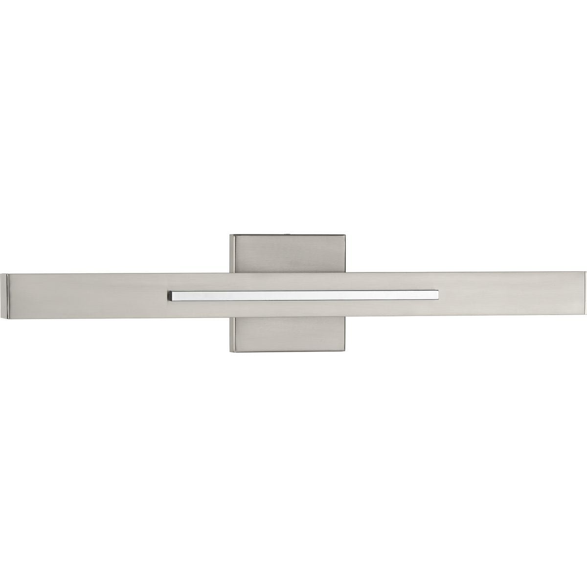 PROGRESS LIGHTING P710052-009-30 Brushed Nickel Planck LED Collection Two-Light LED Wall Sconce, Brushed Nickel Finish