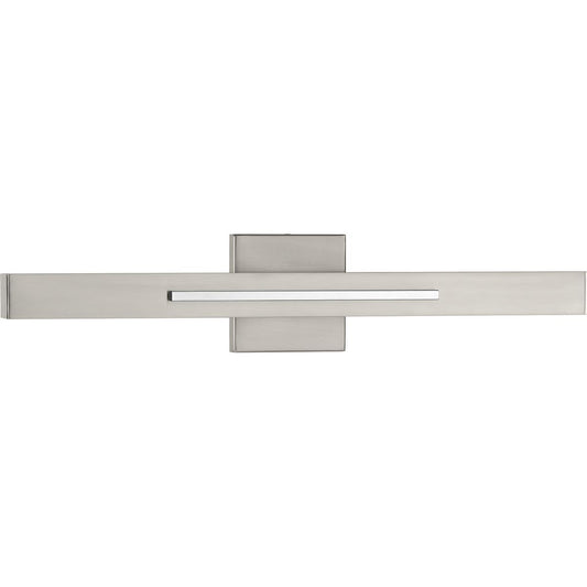 PROGRESS LIGHTING P710052-009-30 Brushed Nickel Planck LED Collection Two-Light LED Wall Sconce, Brushed Nickel Finish
