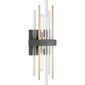 PROGRESS LIGHTING P710063-031 Matte Black Orrizo Collection Two-Light Wall Sconce