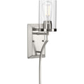 PROGRESS LIGHTING P710073-009 Brushed Nickel Lassiter Collection Brushed Nickel One-Light Wall Bracket
