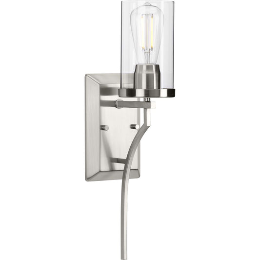 PROGRESS LIGHTING P710073-009 Brushed Nickel Lassiter Collection Brushed Nickel One-Light Wall Bracket