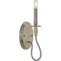 PROGRESS LIGHTING P710074-009 Brushed Nickel Durrell Collection One-Light Brushed Nickel Wall Bracket