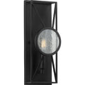 PROGRESS LIGHTING P710076-031 Matte Black Cumberland Collection One-Light Black Wall Sconce