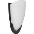 PROGRESS LIGHTING P710079-031-30 Matte Black LED Etched Glass Black LED Wall Sconce