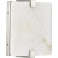 PROGRESS LIGHTING P710081-009-30 Brushed Nickel LED Alabaster Stone Brushed Nickel ADA Wall Sconce